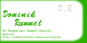 dominik rummel business card